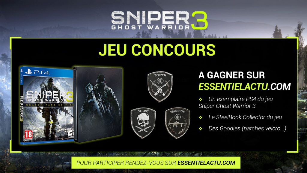 jeu concours sniper ghost warrior 3