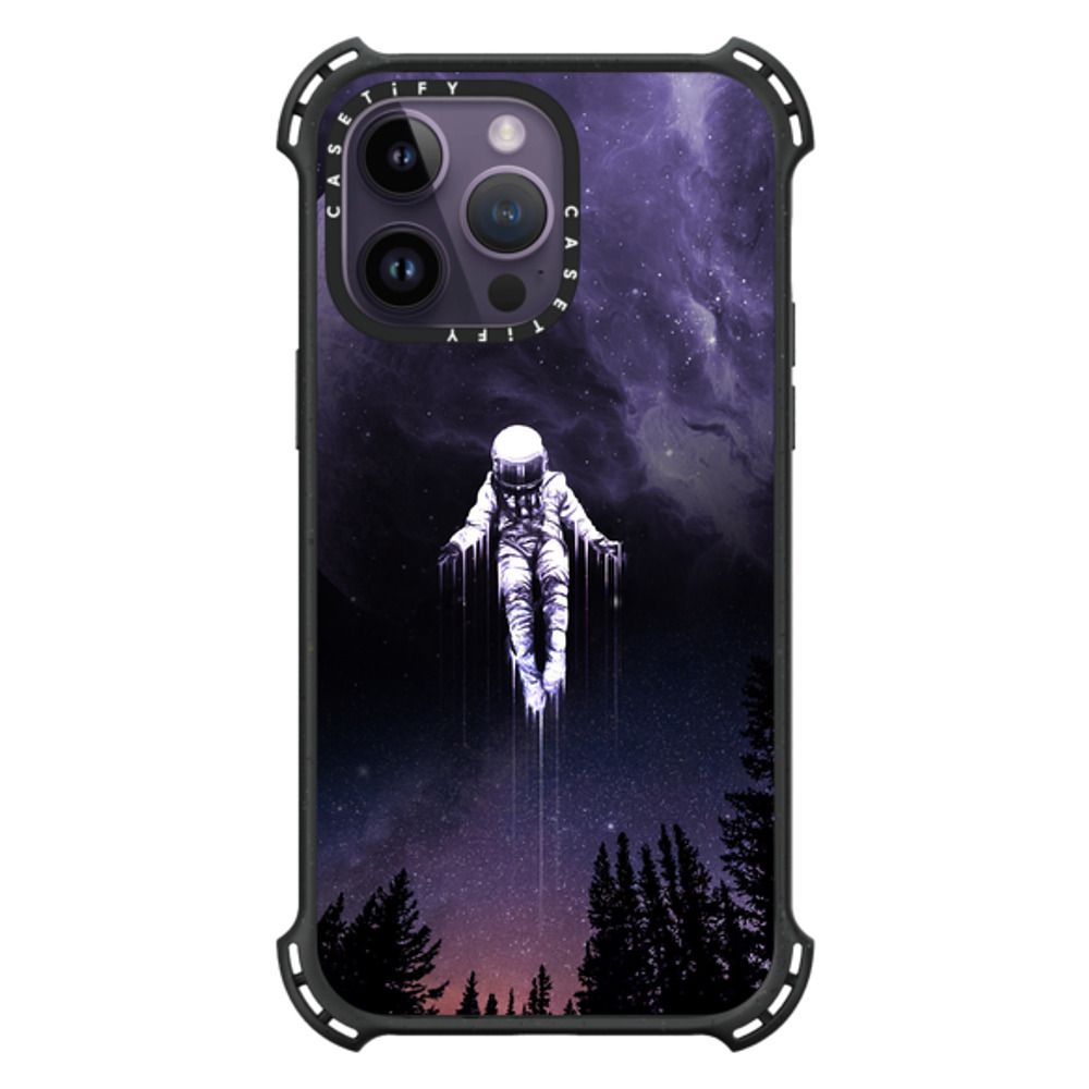 Coque Série Bounce avec astronaute suspendu dans l'espace CASETiFY pour iPhone 14 Pro