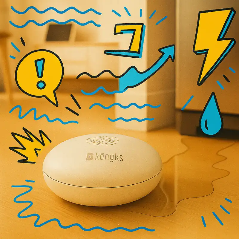 Lire la suite à propos de l’article Test Konyks Osafe : Détecteur de fuites d’eau connecté, faut-il l’acheter en 2025 ?
