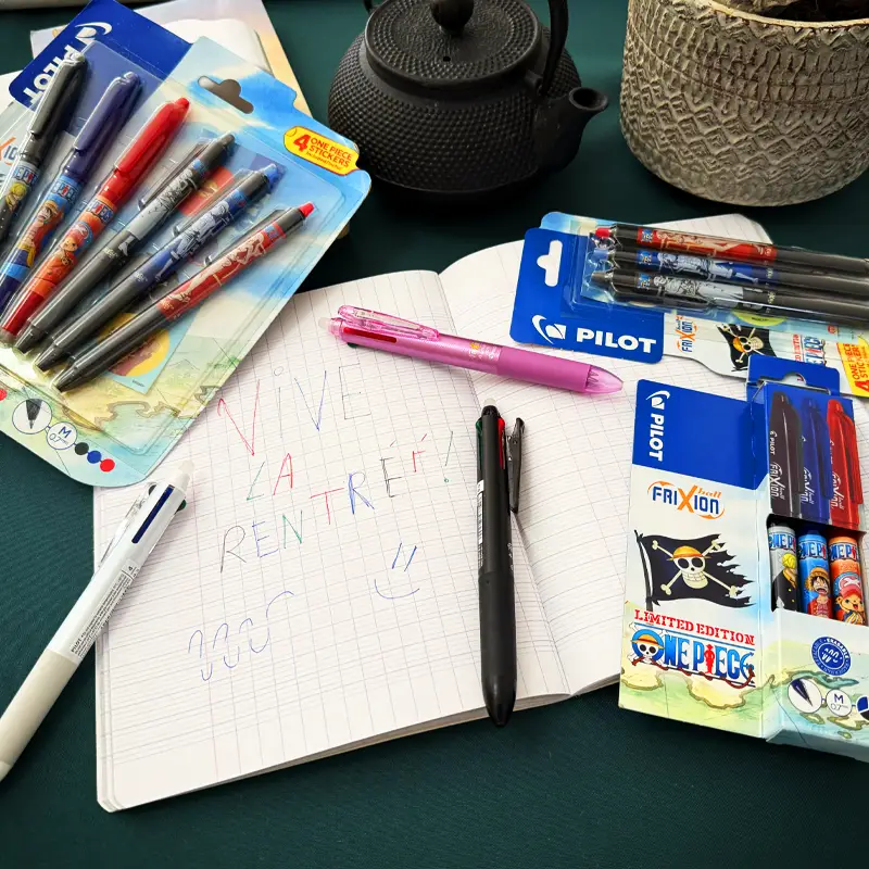 Lire la suite à propos de l’article Écrire, effacer, recommencer : la rentrée en toute sérénité avec les Pilot FriXion One Piece