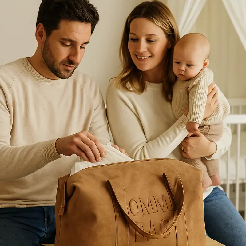Lire la suite à propos de l’article Childhome Mommy Bag Prestige Noisette : le sac à langer qui change le quotidien des parents