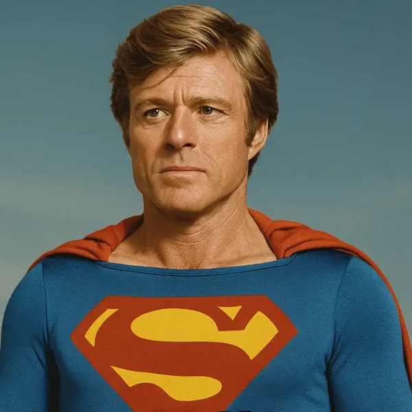 Robert Redford en Superman dans une affiche rétro alternative des années 70