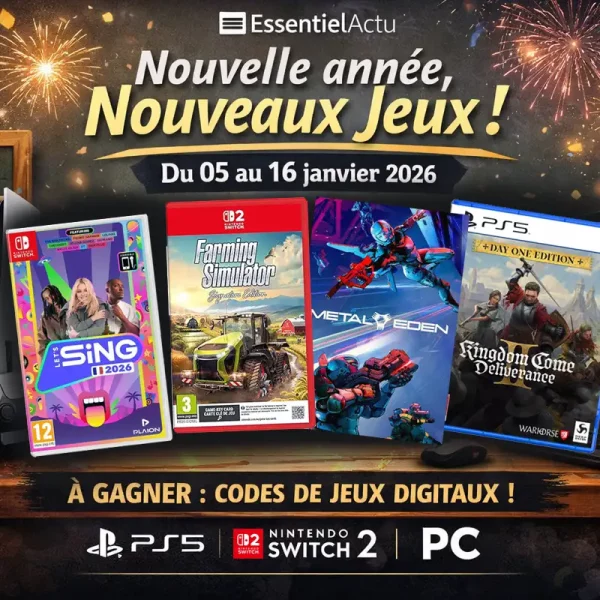 Jeu concours : gagnez des jeux vidéo en version digitale pour bien commencer l’année