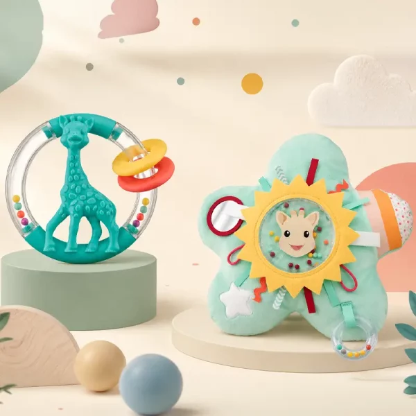 Sophie la girafe : deux nouveaux jouets sensoriels indispensables pour les nourrissons