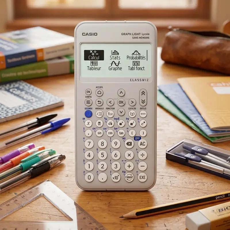 Lire la suite à propos de l’article Rentrée des classes : la Casio Graph Light, la calculatrice qui ne fait pas exploser le budget (ni le cerveau)